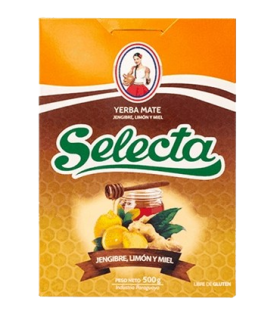 YERBA MATE SELECTA JENGIBRE,LIMON Y MIEL