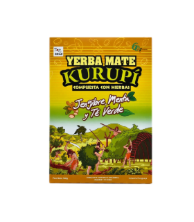 YERBA MATE KURUPI JENGIBRE,MENTA Y TE VERDE
