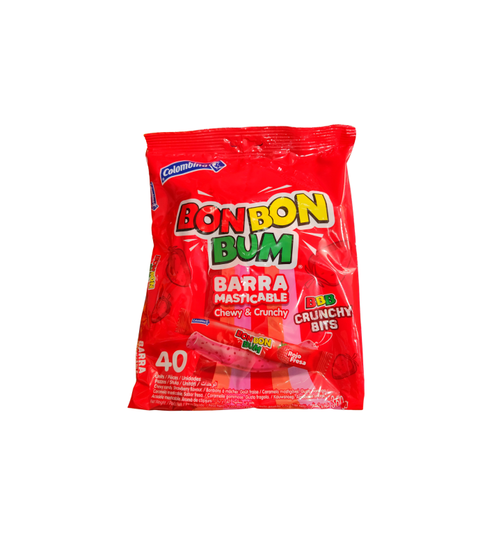 BON BON BUM BARRA MASTICABLE 40 UNIDADES