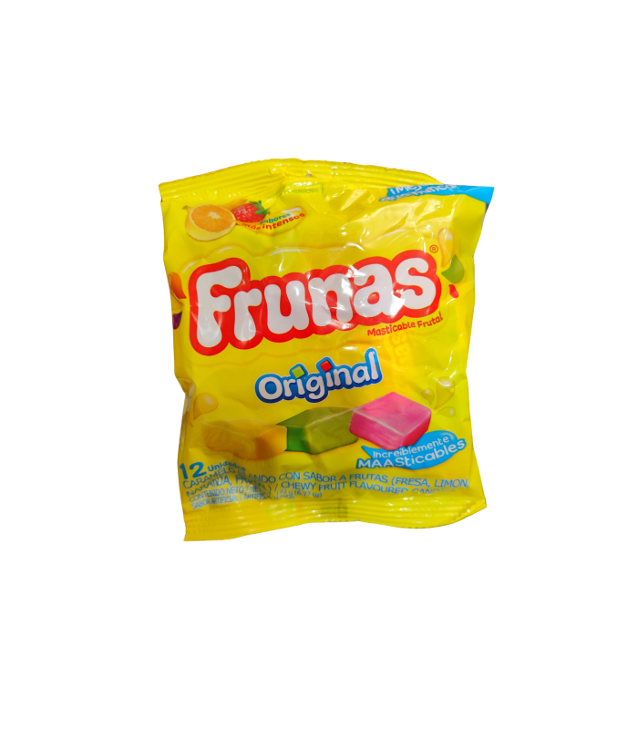 FRUNAS MASTICABLE FRUTAL 12 UNIDADES