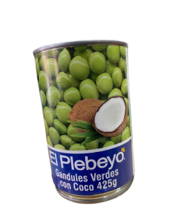 GANDULES VERDES CON COCO